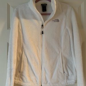 The North Face White Zip Up Fleece Women’s Medium